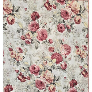 VTG Kay Dee Set 4 Rose Floral Cotton Napkins 18"x18" NWT Made in USA Cottagecore